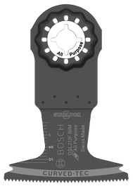 Bosch OSL212F BIM All Purpose CURVED-TEC Swiss Made oscillating multi-tool blade.