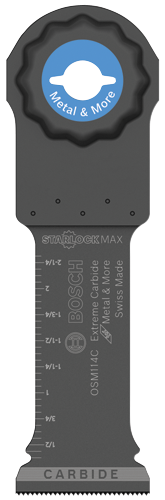 Bosch Starlock Max, Carbide, Extreme Carbide Metal & More blade.