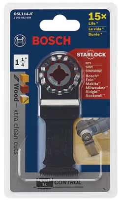 BOSCH ACC OSL114JF-10 Star Lock Oscillating Multi-Tool Plunge Cut
