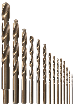 14 pc. Cobalt Metal Drill Bit Set