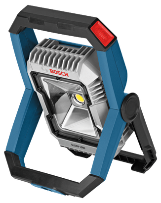 Bosch GLI18V-1900 work light with visible text "BOSCH".