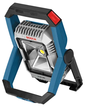 Bosch GLI18V-1900 work light with visible text "BOSCH".