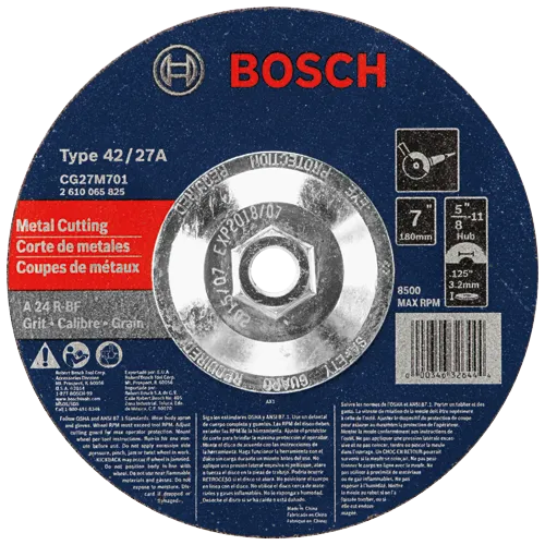 Type 27 Light Grinding/Metal Cutting Abrasive Wheels for Angle Grinders ...