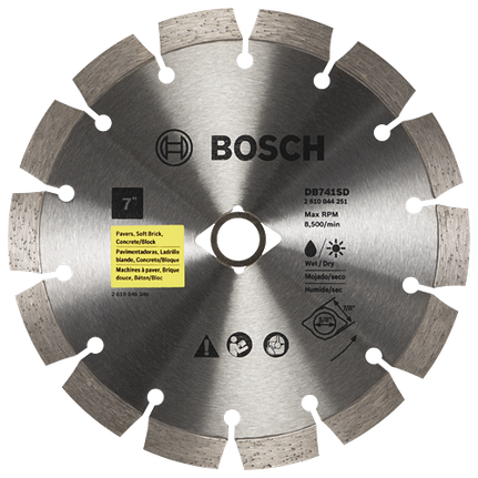 7 In. Standard Segmented Rim Diamond Blade with DKO for Universal Rough Cuts