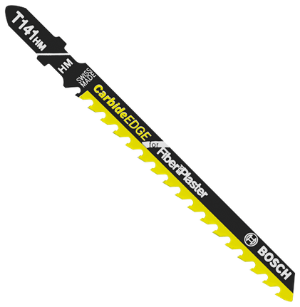 4 In. 6 TPI Carbide Edge for Fiber Glass and Plaster T-Shank Jig Saw Blade