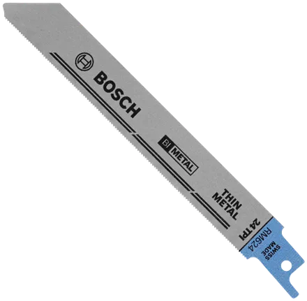 25 pc. 6 In. 24 TPI Metal Reciprocating Saw Blades