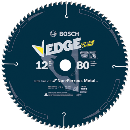 12 In. 80 Tooth Edge Non-Ferrous Metal-Cutting Circular Saw Blade