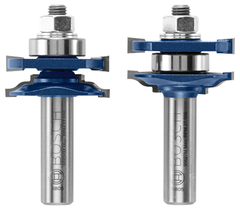 2 pc. Carbide-Tippped Ogee Stile and Rail Bit Set