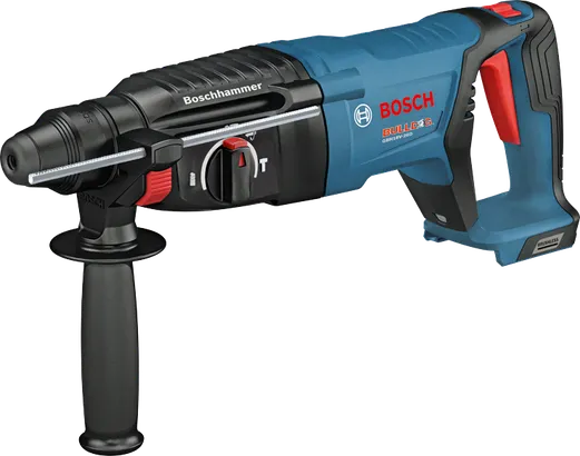 Bosch rotary hammer with "Boschhammer" text and "Bosch" logo