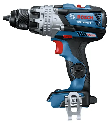 Bosch GSB18V-755C cordless drill.