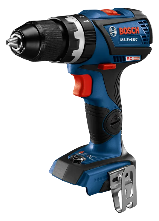 Bosch GSB18V-535C cordless drill with EC brushless motor.