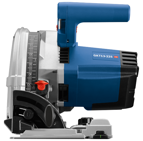 GKT13-225 HD saw, with measurement markers and angle indicators.