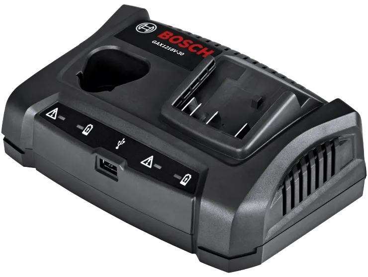 Bosch GAX1218V-30 charger, with USB port.