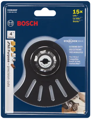 StarlockMax® Oscillating Multi-Tool 4 In. BIM Segment Blade_OSM400F_PKG