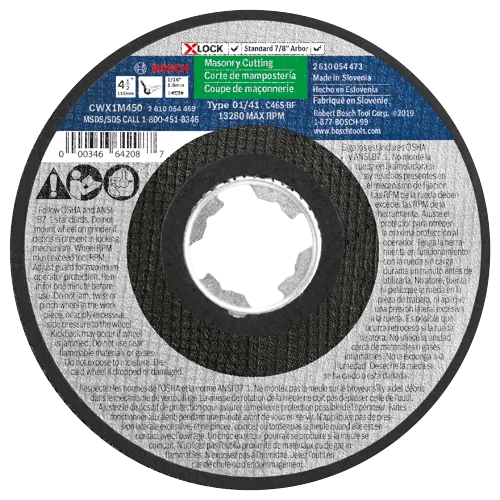 Type 1A (ISO 41) X-LOCK Small Angle Grinder Wheels - Bosch Professional