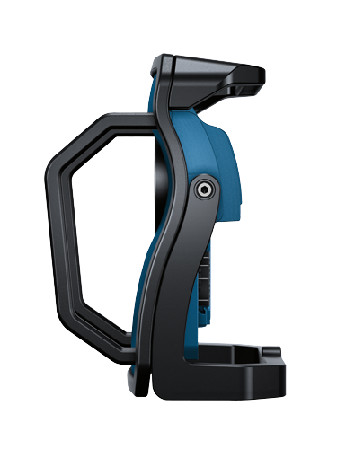 Bosch tool, black with blue accents, with a hex screw.