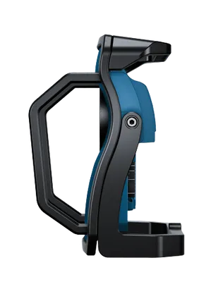 Bosch tool, black with blue accents, with a hex screw.