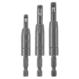 Three drill bits, with "USA" visible on the left bit.