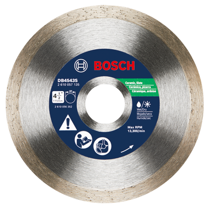 4.5 In. Standard Continuous Rim Diamond Blade