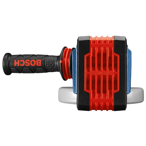 Bosch grinder with 'BOSCH' printed on the handle.