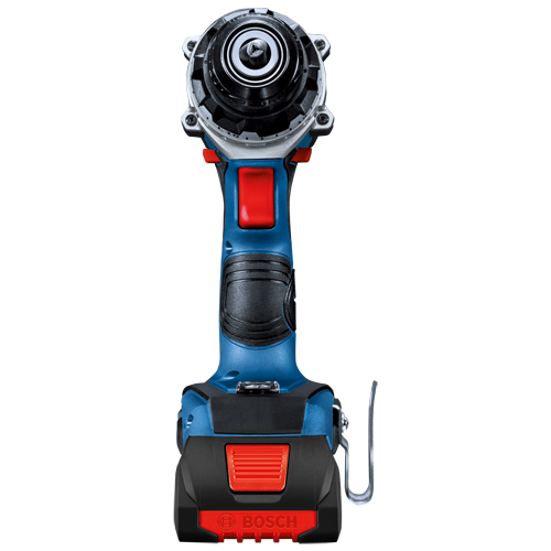 Bosch blue and black power drill with red accents and BOSCH logo.