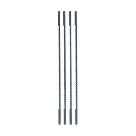 Four saw blades with jagged edges.