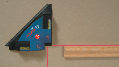 BOSCH GTL2 Laser Level Square - Projects 90° Lines For Tile & Flooring Layout