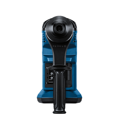 Bosch power tool, with a black handle, and the brand name "BOSCH".