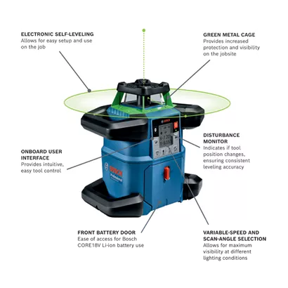 cordless-green-rotary-laser-GRL4000-90CHVGK--18V-Bosch-walkaround cordless-green-rotary-laser-GRL4000-90CHVGK--18V-Bosch-walkaround