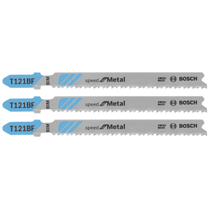 3 pc. 3-5/8 In. 12 TPI Speed for Metal T-Shank Jig Saw Blades
