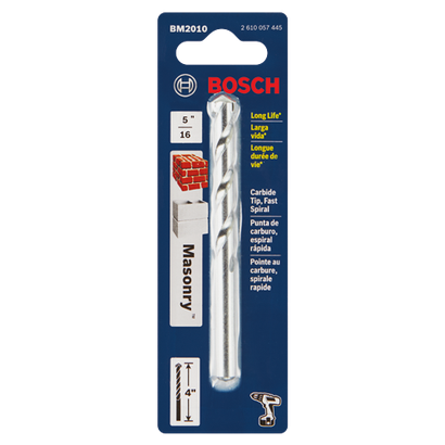 thumbnail image 2 of Bosch BM2004 7/32-Inch X 2-Inch X 4-Inch Fast Spiral Masonry Bits 2 of 9