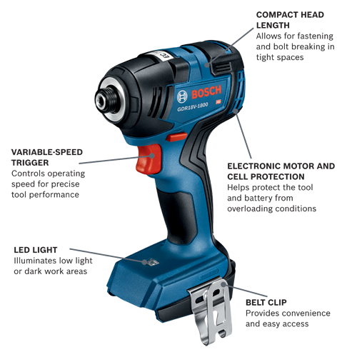 GDR18V-1800B12 18V Impact Drivers