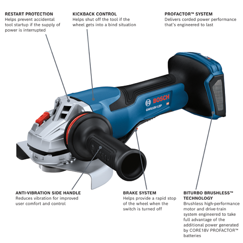 Grinder様 GWS18V-13PN Standard Angle Grinders