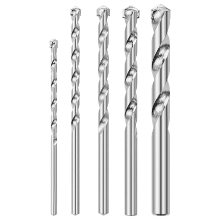 5 pc. Fast Spiral Rotary Masonry Bit Set