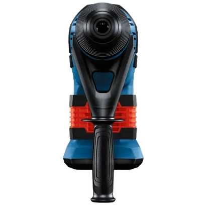Bosch blue and black power tool with orange accents.