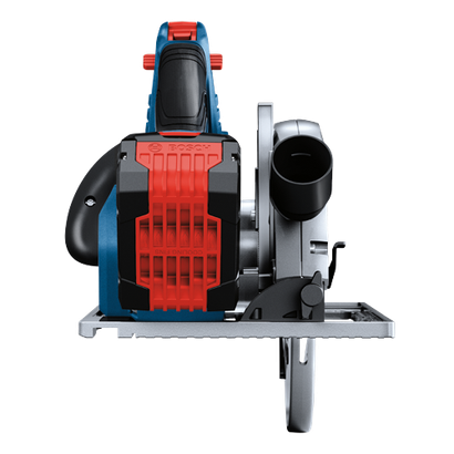 Bosch electric circular saw with "COOLING FINS" text.