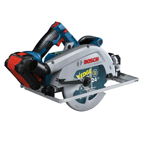 Bosch cordless circular saw, with 24" blade, and "General Purpose" blade