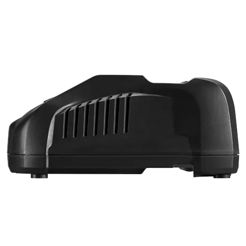 Black plastic device with vertical vents.
