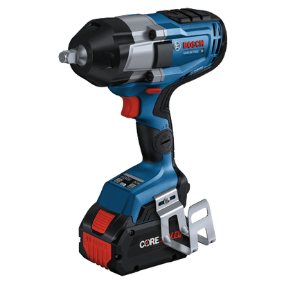 Bosch GDS18V-740C HD cordless impact wrench with CORE18V battery.