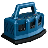 Bosch AMP Share System charger with indicator lights.