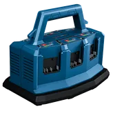 Bosch AMP Share System charger with indicator lights.