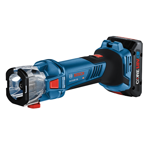 Bosch GCU18V-30 HD cordless rotary tool with "BRUSHLESS MOTOR" text.