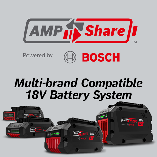AMPShare Powered by Bosch Multi-brand Compatible 18V Battery System