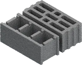 Concrete building block