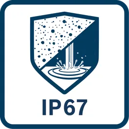 Measuring tools positive icon for web: IP 67 Rating