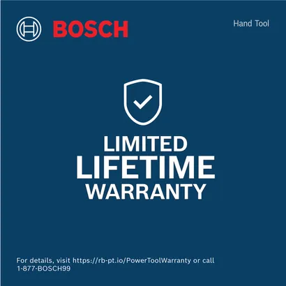 Bosch power tools warranty for hand tools.