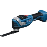 Bosch GOP18V-40 multi-tool with STARLOCK MAX and CURVED-TEC blade.