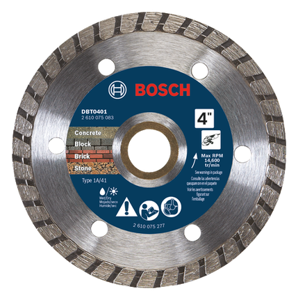 4 In. Turbo Rim Diamond Blade for Smooth Cuts