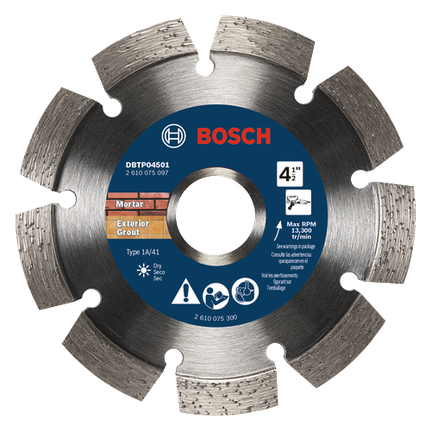 4-1/2 In. Segmented Rim Diamond Tuckpointing Wheel
