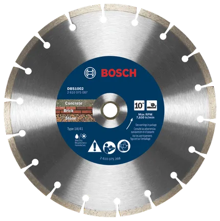10 In. Premium Segmented Rim Blade for Rough Cuts